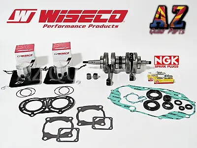 Banshee 350 WISECO Crank Crankshaft 66.50mm Pistons Rods Seals Gaskets NGK Plugs • $1056.87