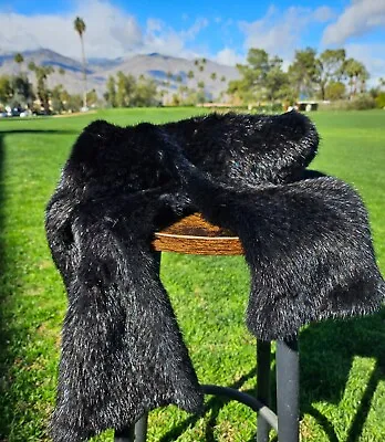 Things From Palm Springs Blk Mink Scarf Brand New • $59