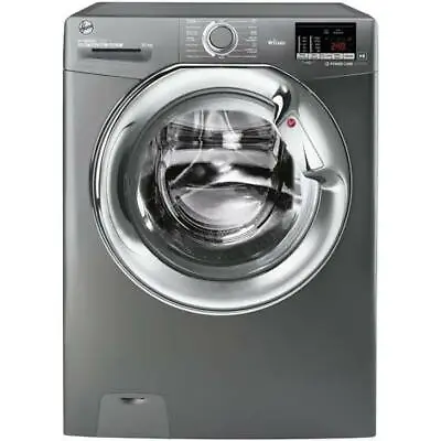 Hoover H3WS4105DACGE 10KG 1400RPM WiFi Graphite With Chrome Door Washing Machine • £329.99
