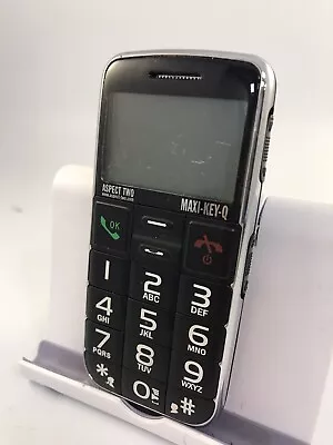 £9.04 • Buy MAXI-KEY-Q Black Unlocked Network Mobile Phone Cracked Incomplete Dual Core   