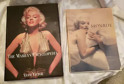 The Marilyn Encyclopedia By Adam Victor  & Monroe Her Life In Pictures By Spada • $13