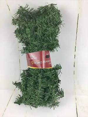 Holiday Time 9 Feet Promo Branch Garland Made In USA Brand New • $8.09