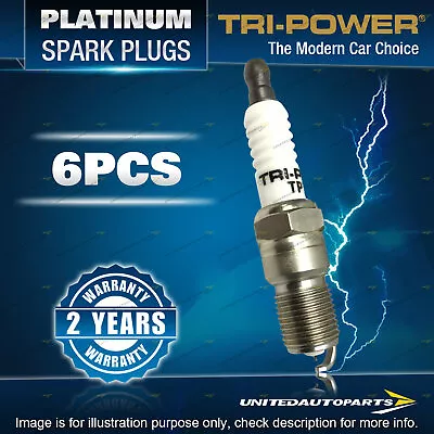6 X Tri-Power Platinum Spark Plugs For Holden GMH Colorado RC Commodore VE VF VZ • $40.17