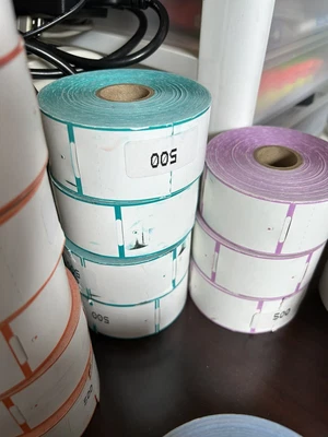 $25 • Buy Resaleworld Liberty Software Consignment Thermal Price Tags 4 Roll Teal