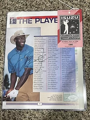 Signed Michael Jordan Golf Program With 1996 Golf Pass!  Full JSA COA Letter • $1999