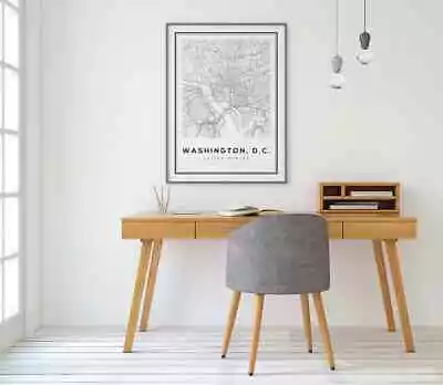 Washington DC Map Poster Choose Your Size • $23.71