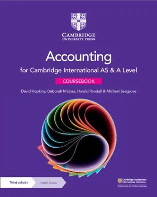 Cambridge International AS & A Level Accounting... - Free Tracked Delivery • £45.33