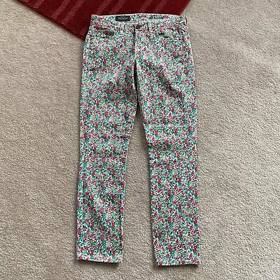 J. Crew Toothpick Liberty Womens 27 Ankle Jeans In Emma And Georgina Floral  • $29.74
