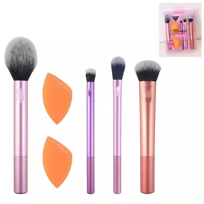 Real Techniques Makeup Brushes Set Foundation Smooth Blender Sponges Puff • $17.99