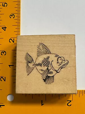 Fish With Big Eyes Rubber Stamp By VIP - Vintage! • $7.99