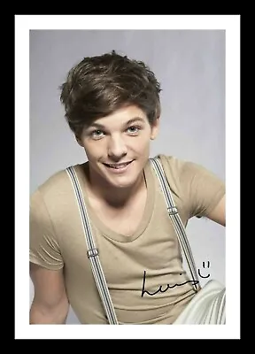 Louis Tomlinson Autograph Signed & Framed Photo Print • £19.99