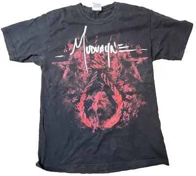 Vintage Mudvayne Red Skulls Noose & Stars Black Short Sleeve T Shirt Mens M • $28