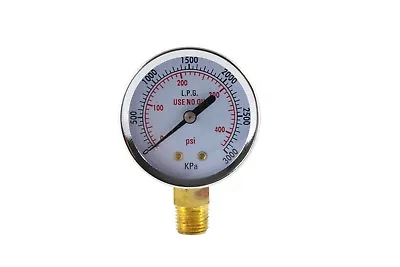 $13.90 • Buy High Pressure Gauge For Propane Regulator 0-400 Psi - 2 Inches - 1/4  NPT