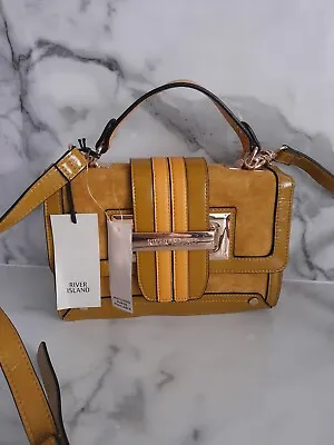 River Island Mustard Cross Body Bag . New With Tags  • £23