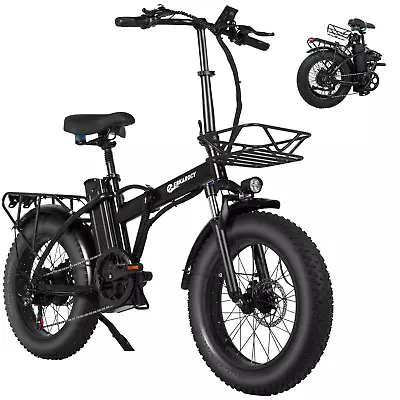 EBKAROCY 14/20  Fat Tire Folding Electric Mountain Bicycle Beach City EBike • $509.99