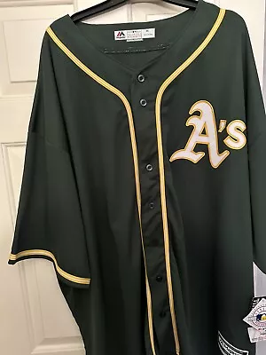 Oakland A’s Alternate Green Jersey Size 6XL NWT • $80