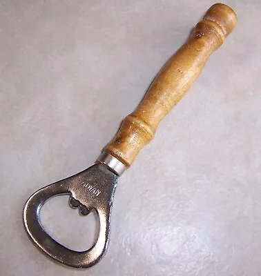 Vintage Bottle Opener Taiwan Wood Handle Beer Soda Pop • $4.90