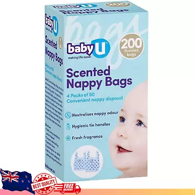 Baby U Scented Nappy Bags 200 Sacks - Pack Scented 200 Pk Baby U X • $8.97