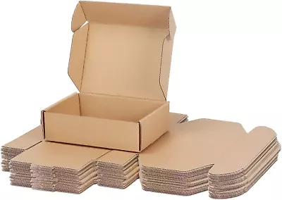 Brown + Corrugated Cardboard Shipping Boxes Mailing Boxes Packaging Small Busine • $20.11