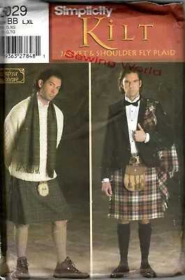 🌹simplicity #5029 - Men's Scottish Kilt - Jacket Costume Pattern  Lg-xlg  Ff • £20