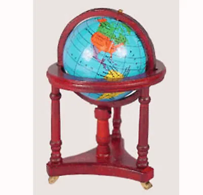 Dollhouse Miniature 1:12 Scale Turning Globe On Wheels • $12.99