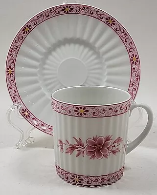 A Lanternier Fougere Indienne Red Demitasste Cup(s) And Saucer(s) • $42