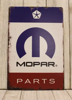 Mopar Auto Parts Tin Metal Sign Vintage Look Garage Mechanic Car Auto Show XZ • $10.97