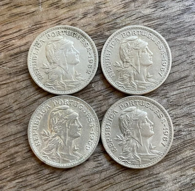 $1.99 • Buy Vintage Republica Portuguese 4x 50 Centavos 1959 (1) & 1962 (1) & 1967 (2) Coins