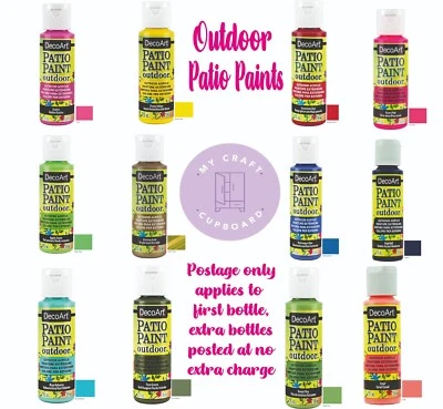 £3.25 • Buy DecoArt Outdoor Garden Patio Paints Buy 5 Get 1 FREE Add 6 To Basket 