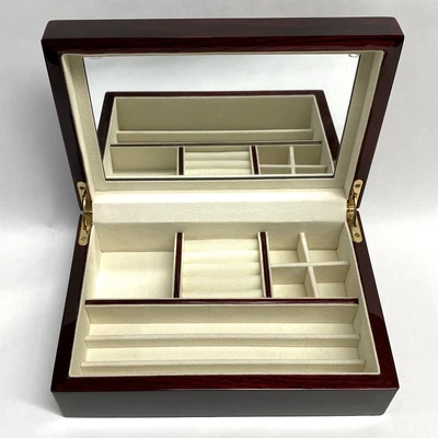 $84.50 • Buy Luxury Jewelry Box By Towle • High Gloss Piano Finish And Inside Mirror