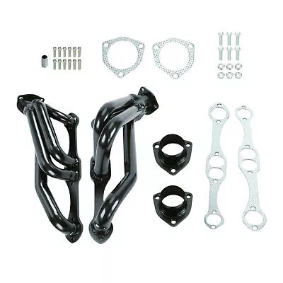 1xBlack Engine Swap SS Headers For Small Block Chevy Blazer S10 S15 2WD 350 V8 • $143.21