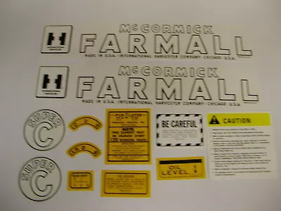 IHC Farmall Model Super C Tractor Decal Set - NEW - FREE SHIPPING • $29.25