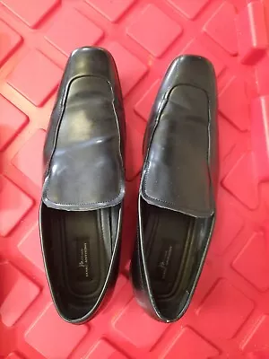 Marc Anthony Men's Slip-On Leather Dress Shoes Black Size 12  • $18