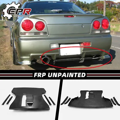 For Nissan Skyline R34 GTT FRP Unpainted ESB Style Rear Bumer Under Diffuser Lip • $3211.08