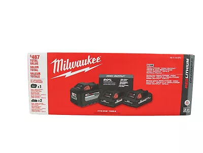 Milwaukee 48-11-1812P3 M18 18V 3 Battery Kit W/ 1 - HD 12.0 And 2 - HO CP 3.0 • $249.99