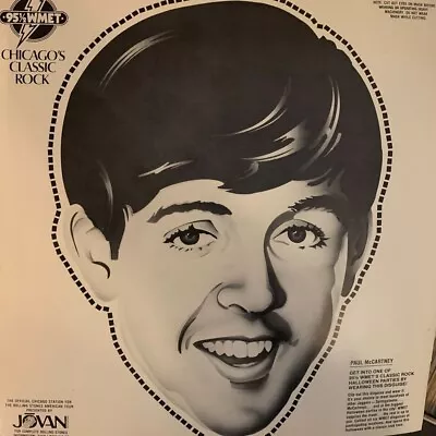 THE BEATLES / PAUL McCARTNEY / HALLOWEEN MASK / CHICAGO RADIO WMET PROMO • $14.95