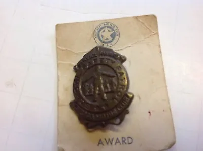 Vintage 1950s Chicago Motor Club AAA School Safety Patrol Service Award • $19.95