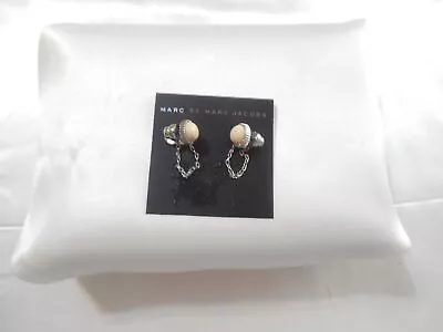 Marc By Marc Jacobs Cabochon Chain Stud Earrings Y635 $68 • $22.31