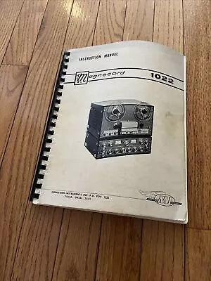 Magnecord 1022 Original Manual • $19.99