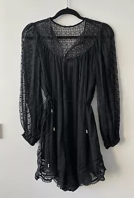 Zimmermann Web Dot Black Playsuit Size 0 • $200