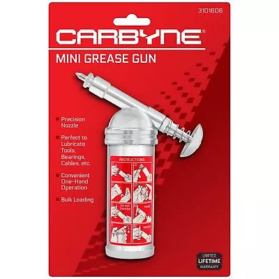 Carbyne Mini Grease Gun Precision Nozzle One-Hand Operation • $39.98