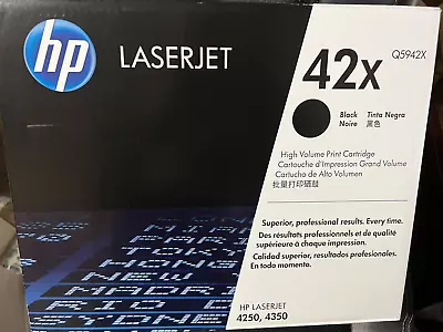 Genuine HP 42X High-Yield Black Toner Cartridge (Q5949X) - New Sealed OEM! • $129.99