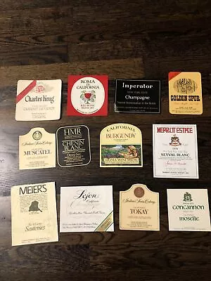 Lot Of 12 Ynised Vintage Wine Labels • $25