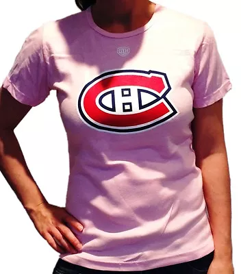 MONTREAL CANADIENS LADIES PINK COTTON TEE SHIRT By OLD TIME HOCKEY  • $16.01