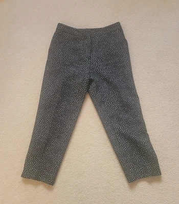 £19.99 • Buy NEW Phase Eight Capri 3/4 Cropped Tapered Black & White Spotted Trousers. Size 8
