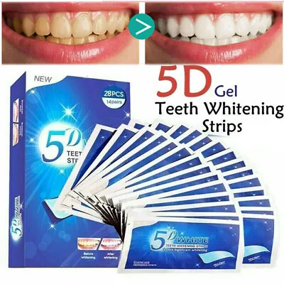 $13.95 • Buy 28PCS White Strip Teeth Whitening Strips Professional Advanced Tooth Bleaching