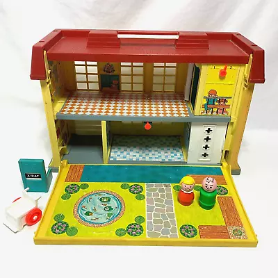 Vintage 1976 Fisher Price Little People Play Family Children's Hospital • $24.99