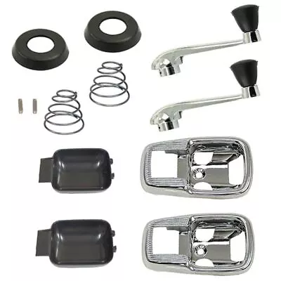 Vw Bug Window Winder / Door Handle Kit. 1967 Black Trim • $99.95