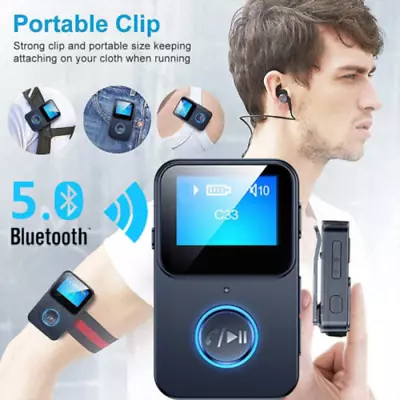 Portable Music Support 32GB Micro SD Card Bluetooth 5.0 MP3 Player HiFi Lossless • $12.31