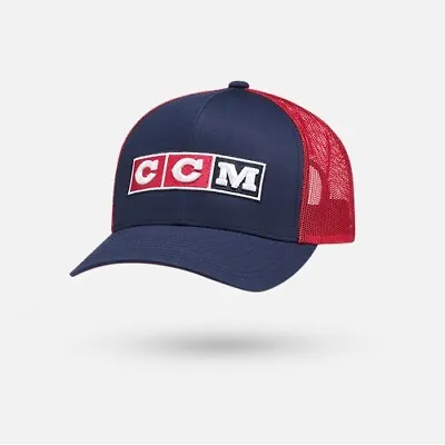 $27.99 • Buy CCM Hockey Team USA Olympics Mesh Trucker Adjustable Snapback Icon Cap Hat 